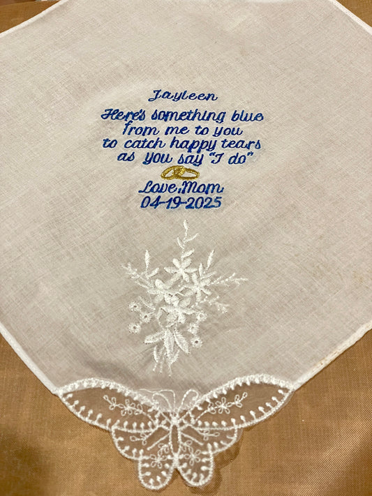 Wedding handkerchief - keepsake